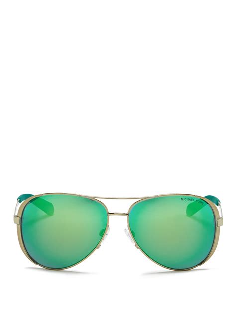 michael kors aviators green